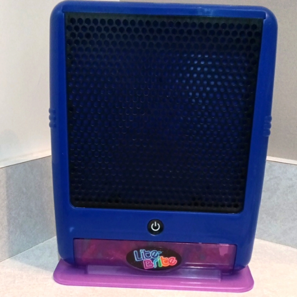 Lite-Brite Blue and Purple Toy.